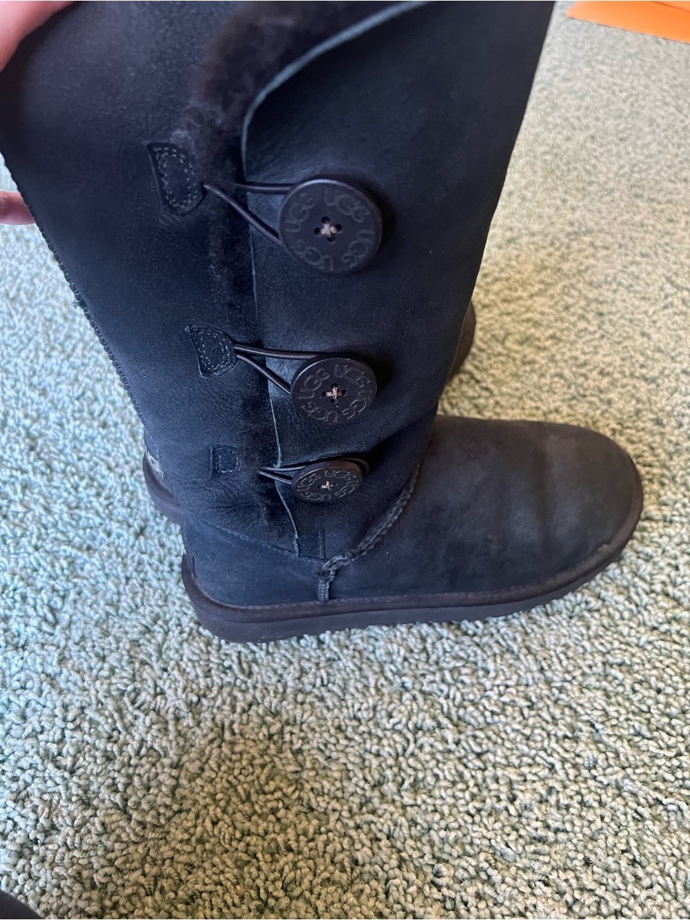 UGG Bailey Button Triplet Boot - Black